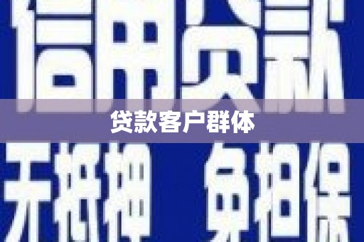 天宁贷款客户群体