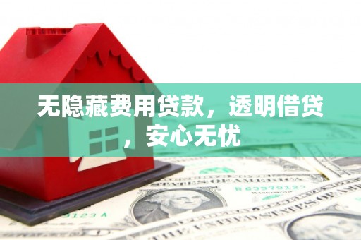 天宁无隐藏费用贷款，透明借贷，安心无忧