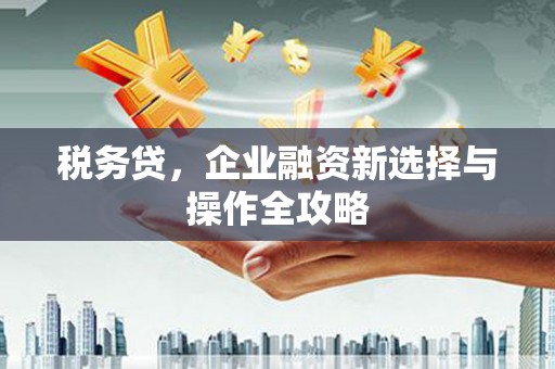 天宁税务贷，企业融资新选择与操作全攻略