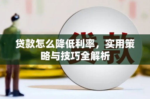 天宁贷款怎么降低利率，实用策略与技巧全解析