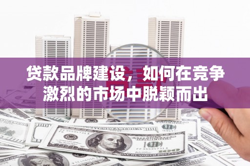 天宁贷款品牌建设，如何在竞争激烈的市场中脱颖而出