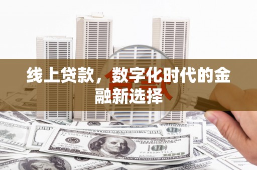 天宁线上贷款，数字化时代的金融新选择