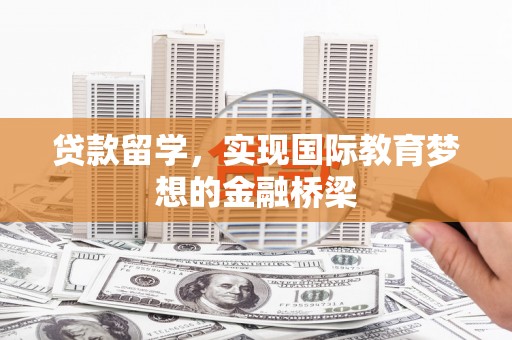 天宁贷款留学，实现国际教育梦想的金融桥梁