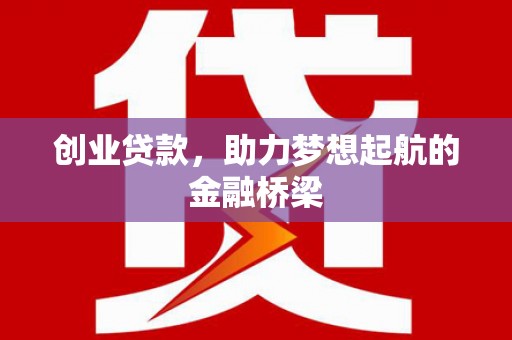 天宁创业贷款，助力梦想起航的金融桥梁