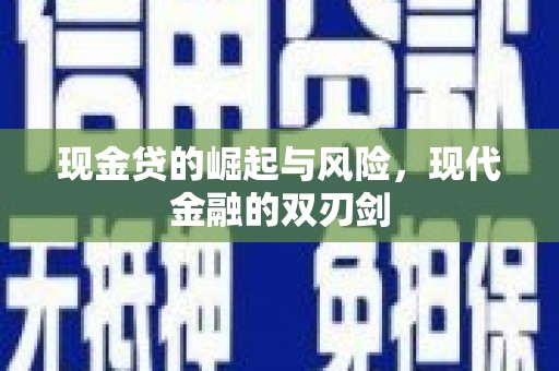 天宁现金贷的崛起与风险，现代金融的双刃剑