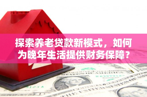 天宁探索养老贷款新模式，如何为晚年生活提供财务保障？