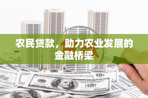 天宁农民贷款，助力农业发展的金融桥梁