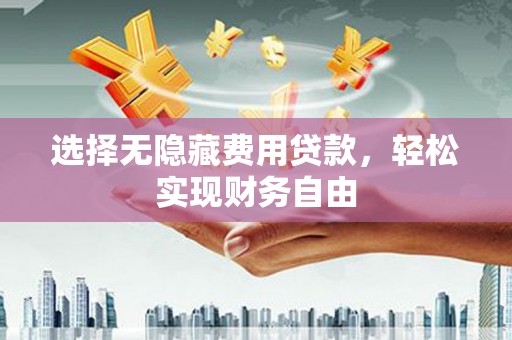 天宁选择无隐藏费用贷款，轻松实现财务自由