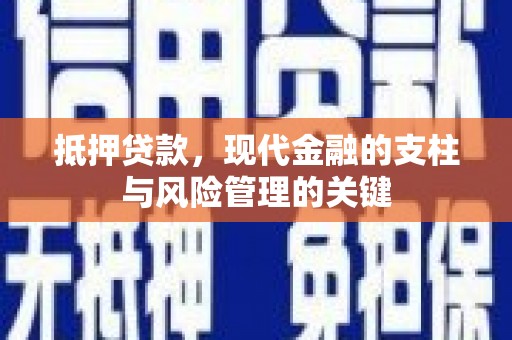 天宁抵押贷款，现代金融的支柱与风险管理的关键