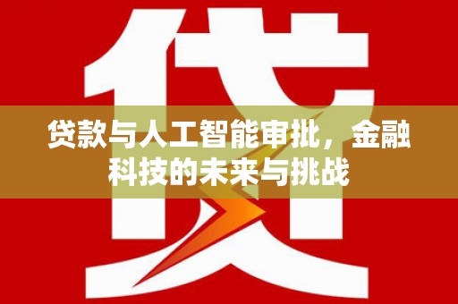 天宁贷款与人工智能审批，金融科技的未来与挑战