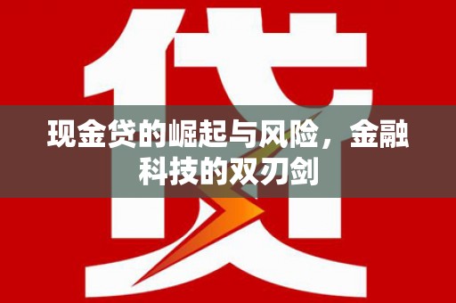 天宁现金贷的崛起与风险，金融科技的双刃剑
