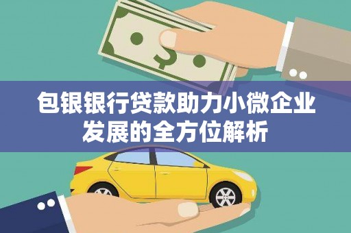 天宁包银银行贷款助力小微企业发展的全方位解析 天宁包银银行贷款助力小微企业发展的全方位解析