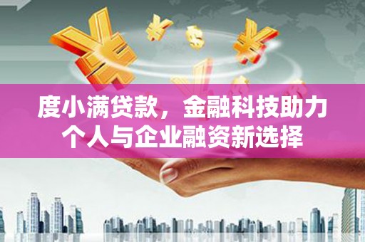 天宁度小满贷款，金融科技助力个人与企业融资新选择