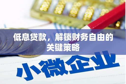 天宁低息贷款，解锁财务自由的关键策略