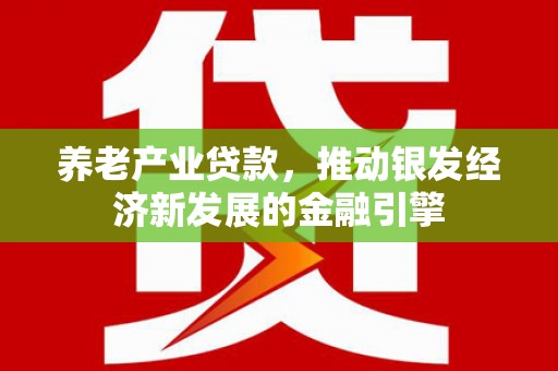 天宁养老产业贷款，推动银发经济新发展的金融引擎