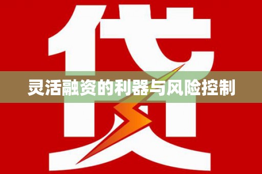 天宁灵活融资的利器与风险控制