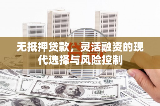 天宁无抵押贷款，灵活融资的现代选择与风险控制