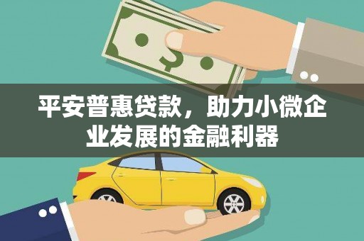天宁平安普惠贷款，助力小微企业发展的金融利器