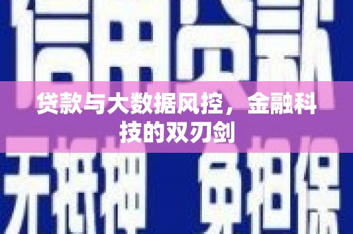 天宁贷款与大数据风控，金融科技的双刃剑