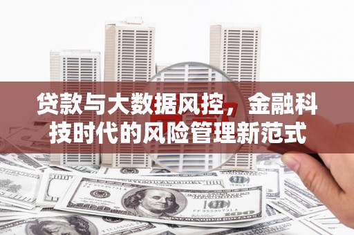 天宁贷款与大数据风控，金融科技时代的风险管理新范式