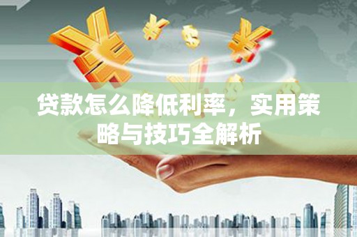 天宁贷款怎么降低利率，实用策略与技巧全解析