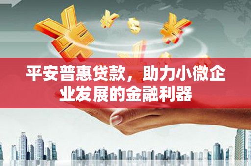 天宁平安普惠贷款，助力小微企业发展的金融利器