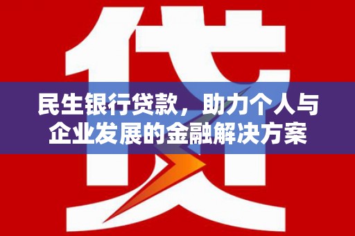 天宁民生银行贷款，助力个人与企业发展的金融解决方案