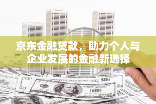 天宁京东金融贷款，助力个人与企业发展的金融新选择