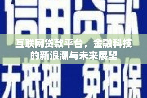 天宁互联网贷款平台，金融科技的新浪潮与未来展望