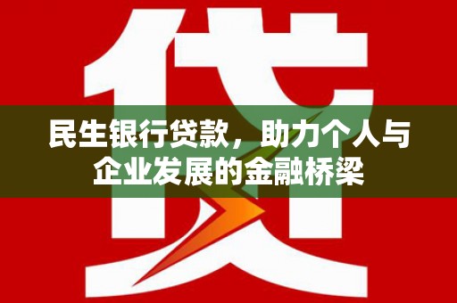 天宁民生银行贷款，助力个人与企业发展的金融桥梁