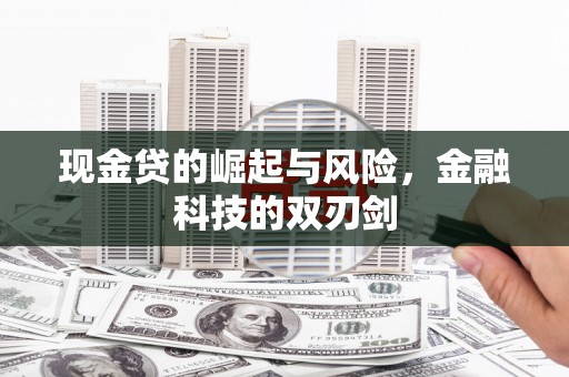 天宁现金贷的崛起与风险，金融科技的双刃剑