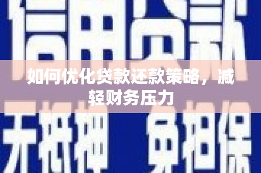 天宁如何优化贷款还款策略，减轻财务压力