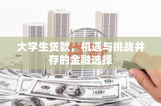 天宁大学生贷款，机遇与挑战并存的金融选择