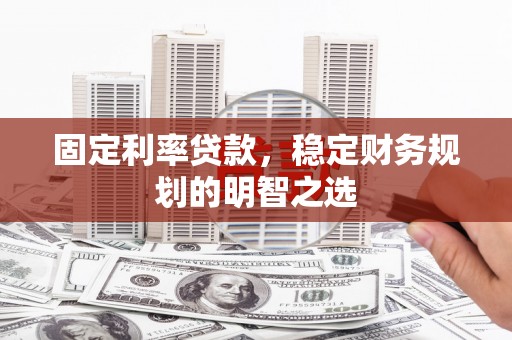 天宁固定利率贷款，稳定财务规划的明智之选