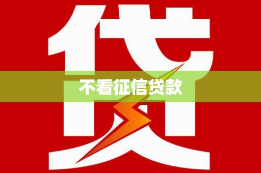 天宁不看征信贷款