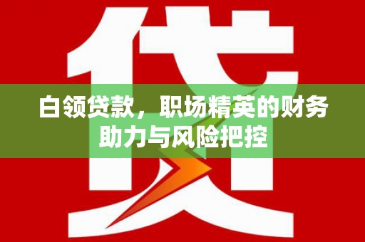 天宁白领贷款,职场精英的财务助力与风险把控 天宁白领贷款,职场精英的财务助力与风险把控